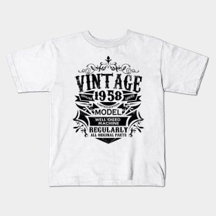 'Vintage 1958 Sixtieth' Amazing Birthday Gift Kids T-Shirt